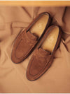 Suede Penny Loafers Brown - FLAP'F - BALAAN 1