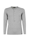 Henry Neck Long Sleeve T-Shirt Grey - TOM FORD - BALAAN 1