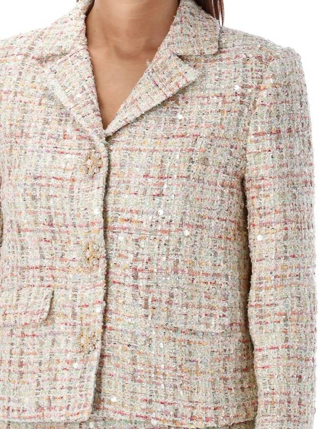 Women's Pastel Boucle Jacket - SELF PORTRAIT - BALAAN 4