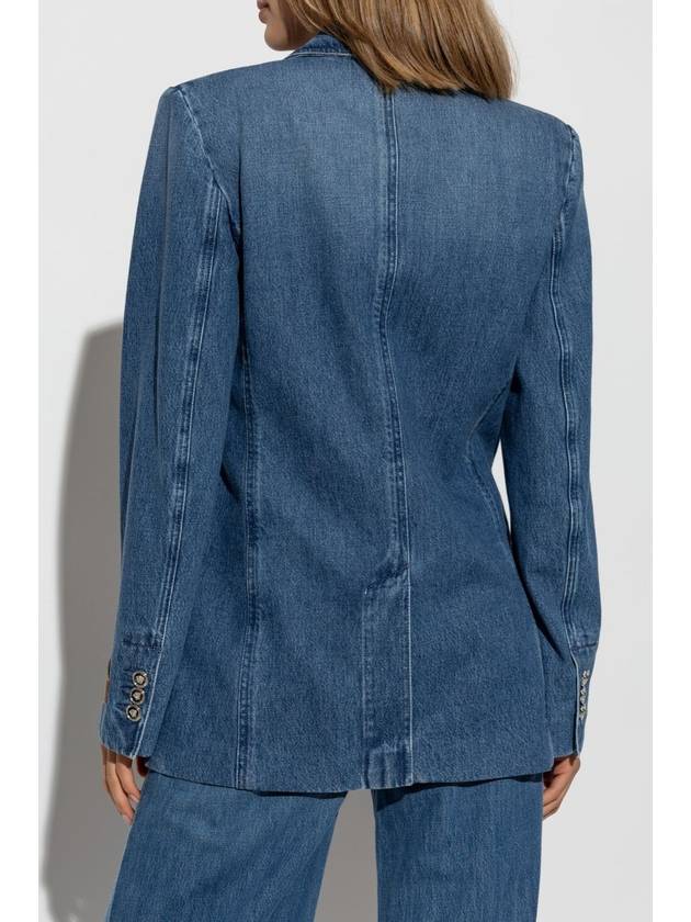 Versace Denim Blazer, Women's, Blue - VERSACE - BALAAN 4