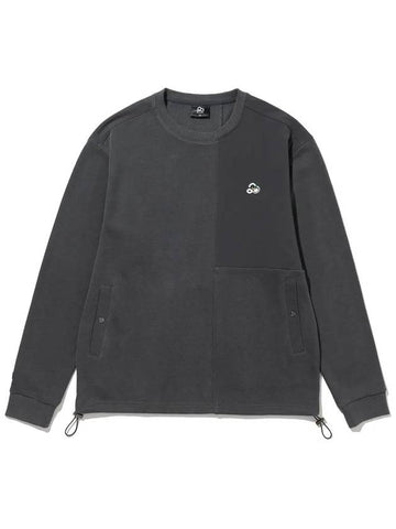 20ne Doug Woven Patch Color Scheme Sweatshirt CHARCOAL - 20THHOLE - BALAAN 1