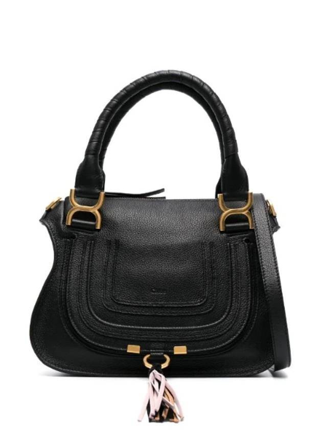 Marcie Small Shoulder Bag Black - CHLOE - BALAAN 1