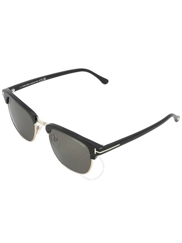 Eyewear Gold Half Sunglasses Black - TOM FORD - BALAAN 4