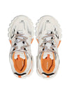 Men's Track Low Top Sneakers White Orange - BALENCIAGA - BALAAN.