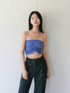 Wooden Beads Tube Top PURPLE BLUE - RUBATI - BALAAN 5