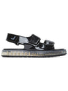 Black PVC Transparent Sole Sandals - JOSHUA SANDERS - BALAAN 4