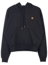 Women's Tiger Logo Cotton Hooded Top Black - KENZO - BALAAN.