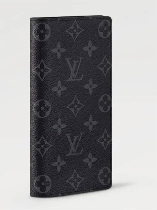 Brazza Monogram Long Wallet Black - LOUIS VUITTON - BALAAN 3