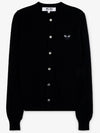 Heart Wappen Cardigan Black - COMME DES GARCONS - BALAAN 3