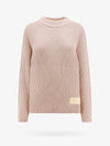 Logo Patch Basic Knit Top Powder Pink - AMI - BALAAN 1