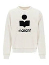 Mikoy Big Logo Cotton Sweatshirt Ecru - ISABEL MARANT - BALAAN 2