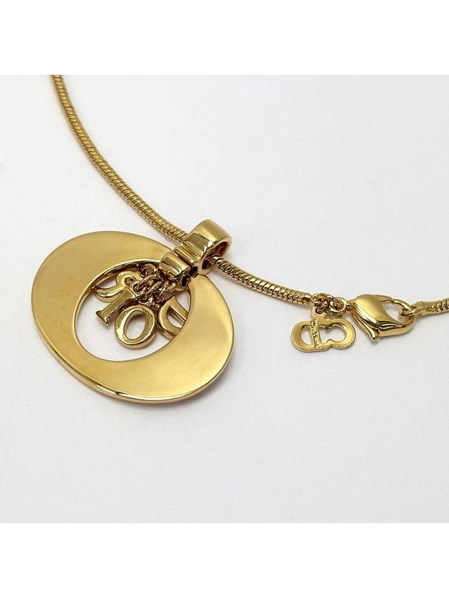 Gold initial necklace pendant 4VDIA21945 - DIOR - BALAAN 3