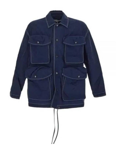 Multi Cargo Pocket Shirt Jacket Navy - SUNNEI - BALAAN 2