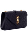 Matelasse Envelope Small Shoulder Bag Black - SAINT LAURENT - BALAAN 3