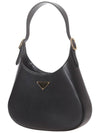 Triangle Logo Cleo Shoulder Bag Black - PRADA - BALAAN 3