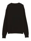 Football Polo Wool Knit Top Black - VIVIENNE WESTWOOD - BALAAN 3