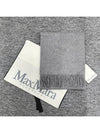 Wsdahlia Embroid M Logo Fringe Cashmere Muffler Light Grey - MAX MARA - BALAAN 3