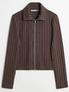 Slim Zip Longsleeve Cardigan Brown - OUR LEGACY - BALAAN 2