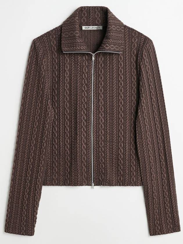 Slim Zip Longsleeve Cardigan Brown - OUR LEGACY - BALAAN 2