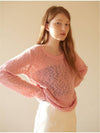 Deep Round Neck Knit Pink - CORCA - BALAAN 1