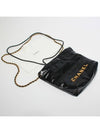 Mini Handbag Shiny Calfskin Gold Black - CHANEL - BALAAN 8