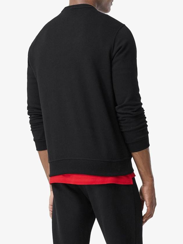 Men's Monogram Motif Sweatshirt Black - BURBERRY - BALAAN 6