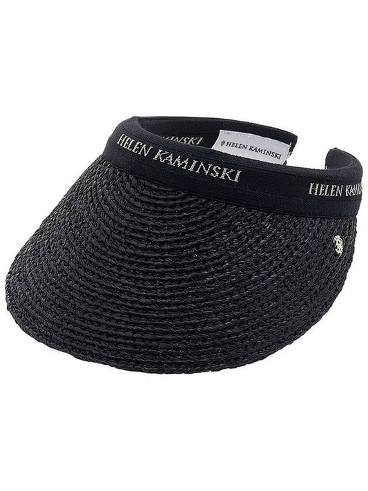 Women s Bianca Sun Visor HAT50265 CHARCOAL BLACK LOGO - HELEN KAMINSKI - BALAAN 1