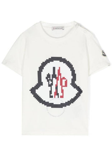 Moncler Boys Mascotte Logo Print Cotton T Shirt Size 18 24M - MONCLER - BALAAN 1