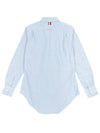 Button Down Cotton Oxford Long Sleeve Shirt Light Blue - THOM BROWNE - BALAAN 3