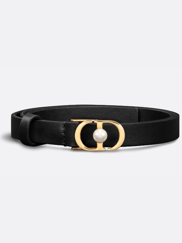 30 Montaigne Jolie 15MM Smooth Calfskin Belt Black - DIOR - BALAAN 3