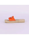 Interlocking G cutout espadrille slide sandals orange 725830 US000 7519 - GUCCI - BALAAN 3