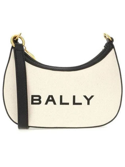 Ellipse Bar Logo Print Cross Bag White - BALLY - BALAAN 2