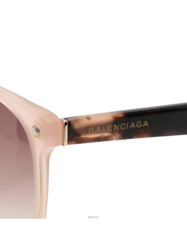 Sunglasses BA0079 Pink Beige Leopard - BALENCIAGA - BALAAN 7