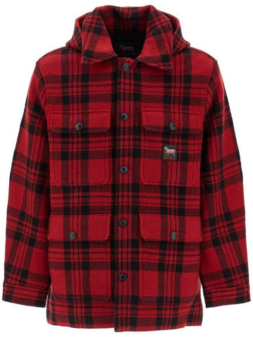 plaid cruiser hooded jacket - WOOLRICH - BALAAN 1