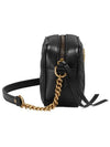 GG Marmont Zip Top Matelasse Mini Cross Bag Black - GUCCI - BALAAN 4