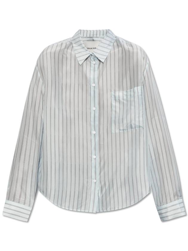 HERSKIND ‘River’ Silk Shirt, Women's, Light Blue - BIRGITTE HERSKIND - BALAAN 1