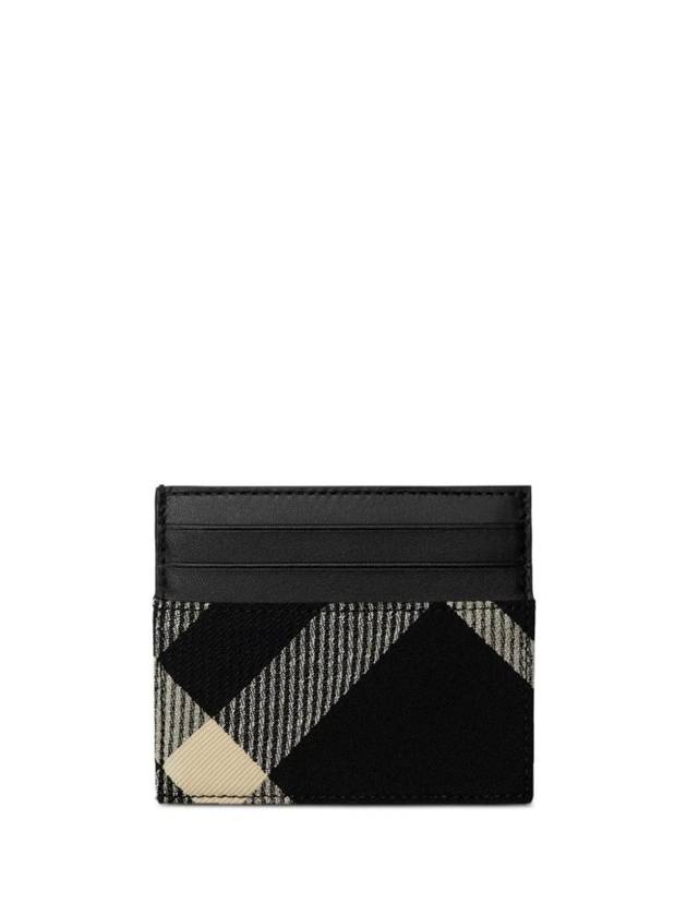 Tall Check Card Wallet Black - BURBERRY - BALAAN 1