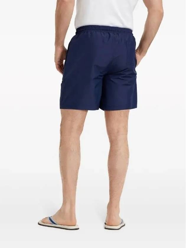 Logo Embroidery Swim Shorts Navy - BRUNELLO CUCINELLI - BALAAN 5