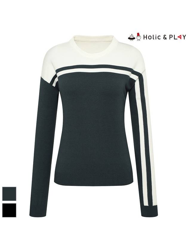 Hole-in-One Character Round Neck SweaterHD1WSW002 - HOLIC&PLAY - BALAAN 1