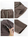 Black Drawstring Cropped Baggy Pants Brown - RICK OWENS - BALAAN.