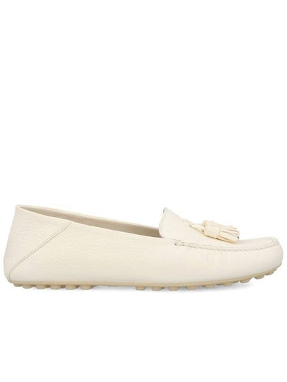 Women's Dot Sole Deerskin Loafers White - LORO PIANA - BALAAN 2