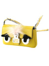 Monster Leather Shoulder Bag Yellow - FENDI - BALAAN 7