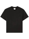 Jellyfish Back Logo Cotton Short Sleeve T-Shirt Black - WOOYOUNGMI - BALAAN 3