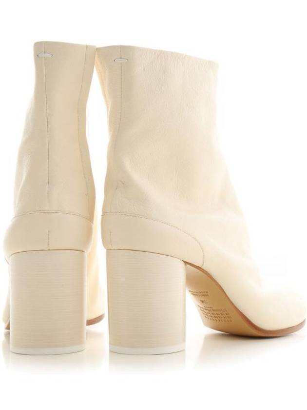 Tabi Ankle Leather Middle Boots Ivory - MAISON MARGIELA - BALAAN 4