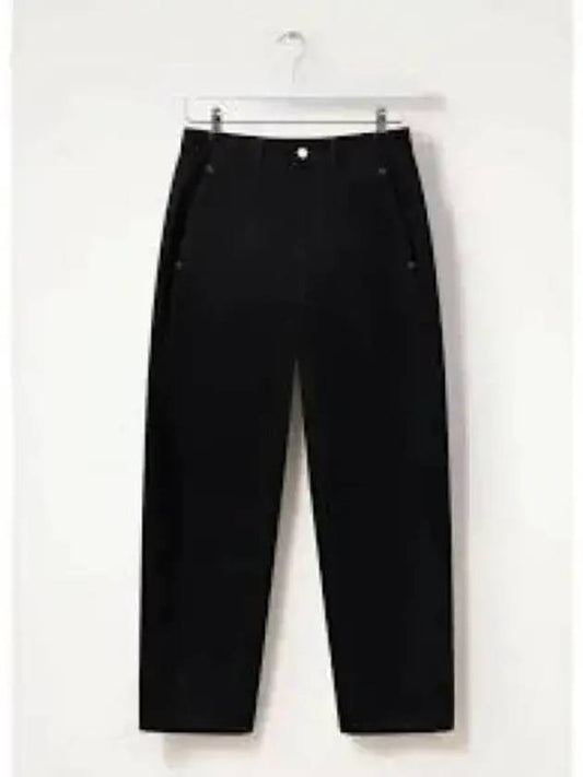 Twisted Denim Cotton Straight Pants Black - LEMAIRE - BALAAN 2