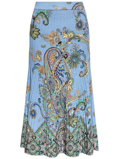 Etro Skirt With Decorative Print, Women's, Blue - ETRO - BALAAN 1