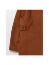 Acne Studios Double Face Belted Wool Alpaca Coat A90506 RUST BROWN - ACNE STUDIOS - BALAAN 5