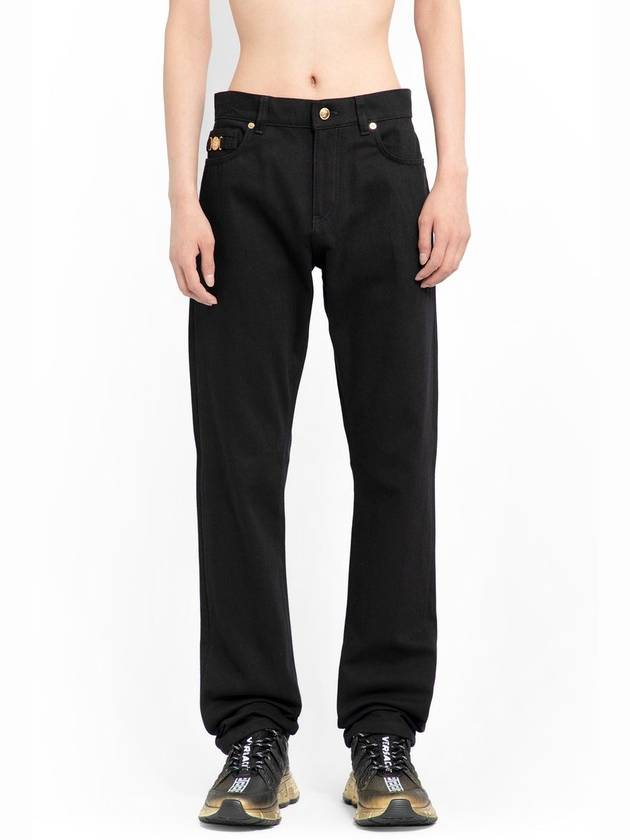 denim straight pants 1010816 1A077021D040 - VERSACE - BALAAN 4