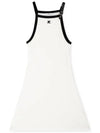 Courrèges Women's Contrast Logo White One-Piece 124JRO364 JS0070 0098 - COURREGES - BALAAN 3