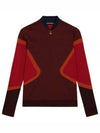 Diamond Seamless Mid Layer Long Sleeve T-Shirt Navy Red - J.LINDEBERG - BALAAN 2